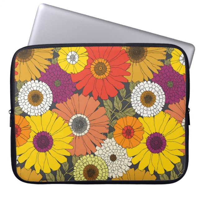 vintage floral laptopschutzhülle (Vorderseite)