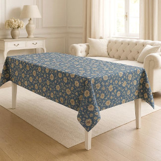 Vintage Floral Motifs French Toile Iconic Country  Tischdecke