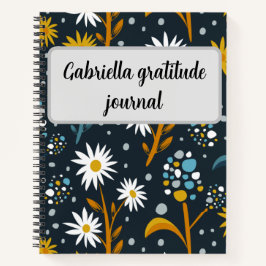 Vintage floral  notizbuch