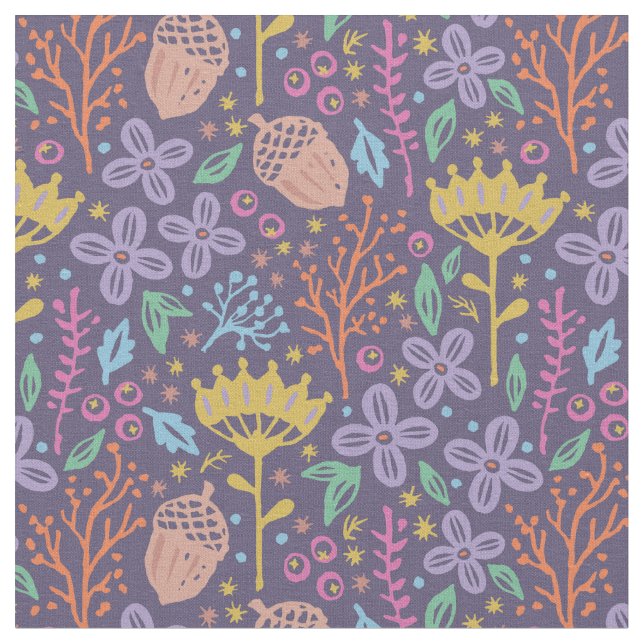 Vintage floral pattern in boho style. stoff (Nahaufnahme)