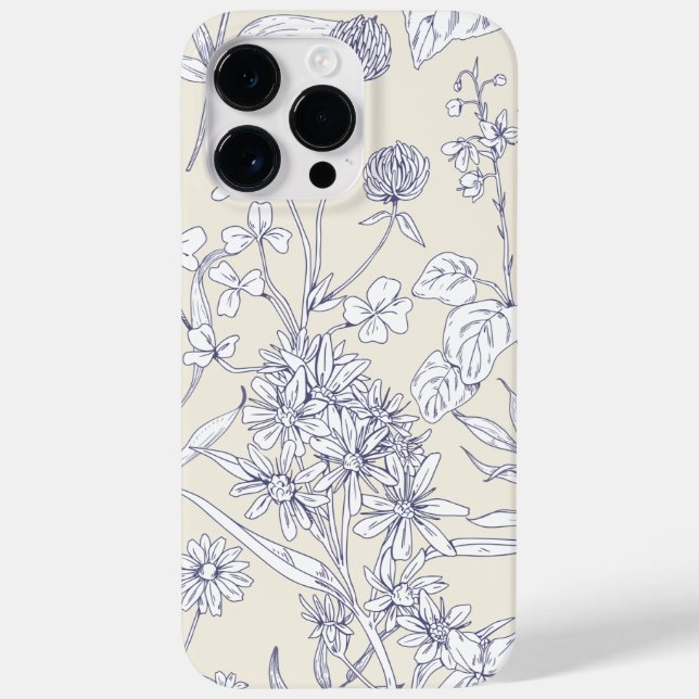 Vintage Floral Phone Case – iPhone & Samsung (Rückseite)