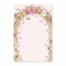 Vintage Floral Romantic Pink Botanical