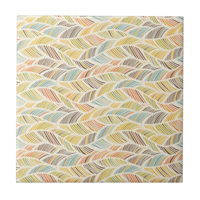 Vintage Floral Seamless Pattern Fliese (Vorderseite)