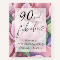 Vintage florale 90. Geburtstagsparty