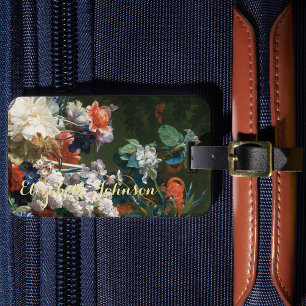 Vintage florale Blume Reise Gepäcktaschen Tags Gepäckanhänger