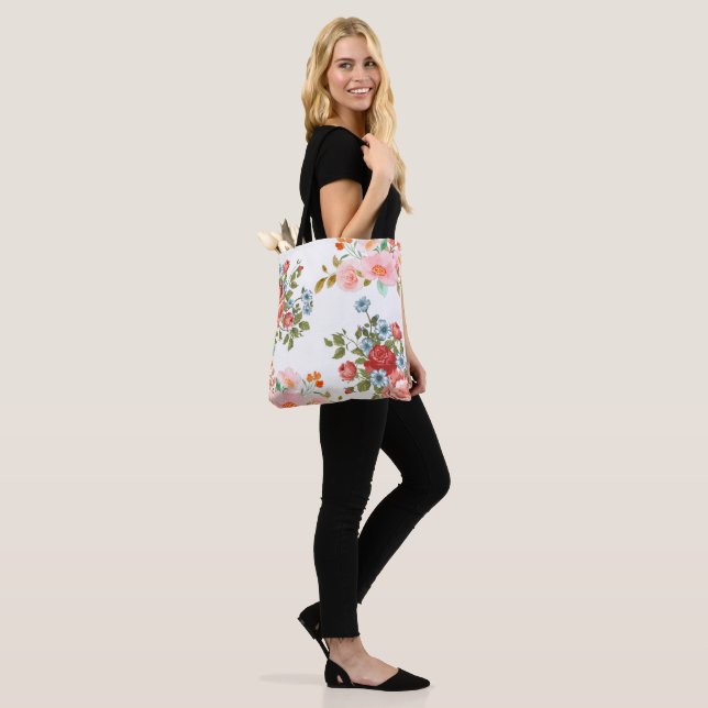Vintage florale Elegance Tasche (Am Model)