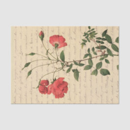 Vintage florale Ephemera Seidenpapier