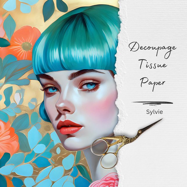 Vintage florale Frauenkleidung Seidenpapier (Von Creator hochgeladen)