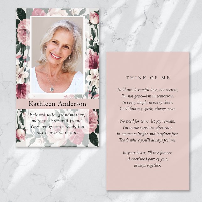 Vintage florale Gedenkkarte (Von Creator hochgeladen)