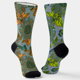 Vintage, florale Gemusterte Socken