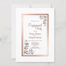Vintage florale Gold-Begegnungspartei