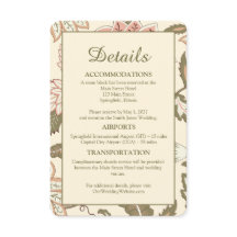 Vintage Florale Hochzeitsreise & Unterkunft