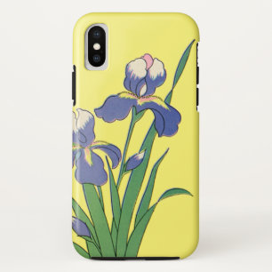 Vintage florale, Lila Frühjahrsgärten Iris-Blume title_seo2