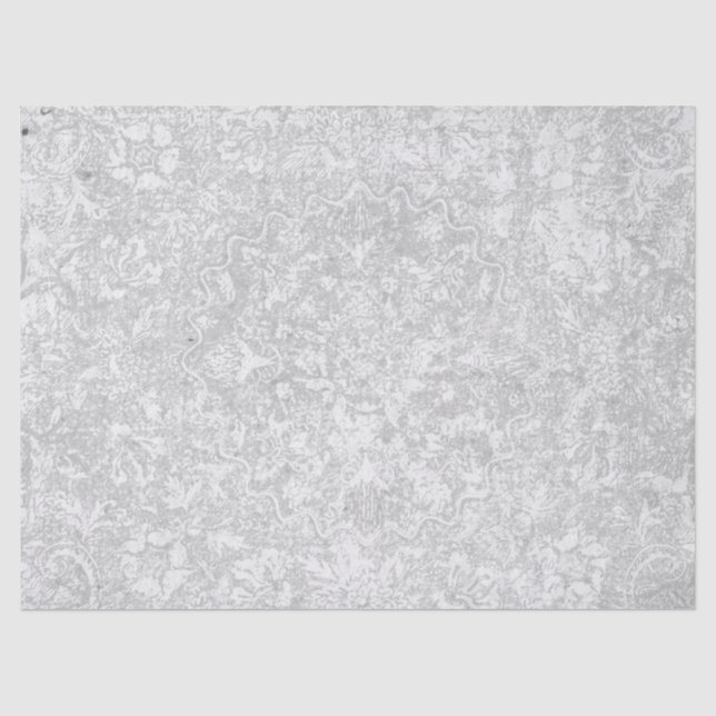 Vintage florale Medallion Decoupage Seidenpapier (Vorderseite)