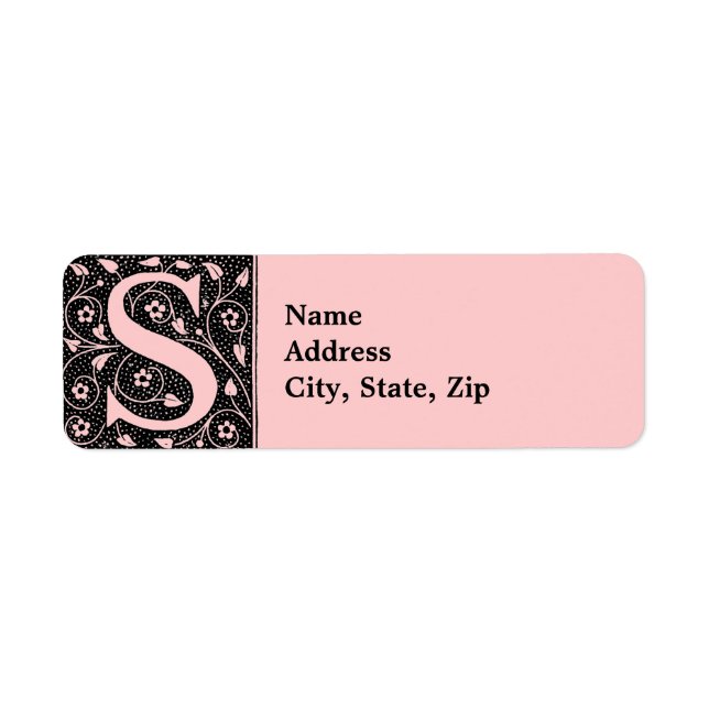 Vintage florale Monogramm (Vorne)