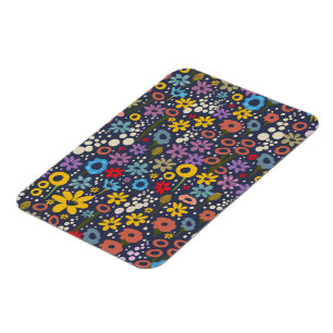 Vintage florale Muster Magnet