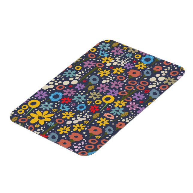 Vintage florale Muster Magnet (Linke Seite)