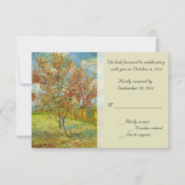 Vintage florale RSVP-Karten. Für Frühling, Sommerh Einladung