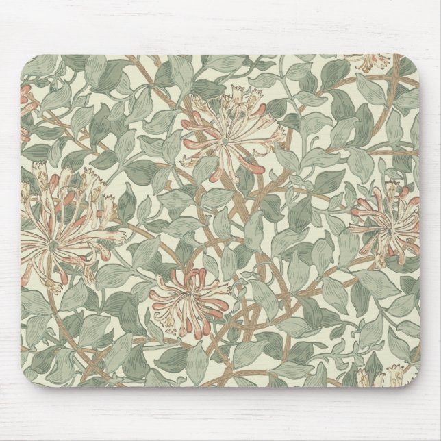 Vintage florale Soft Girls Mousepad (Vorne)