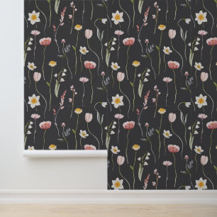 Vintage florale Tapete