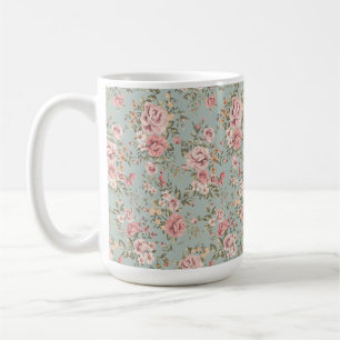 Vintage florale Tapete Kaffeetasse