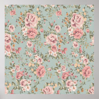 Vintage florale Tapete