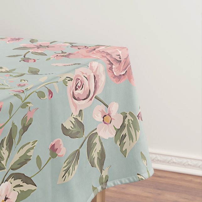 Vintage florale Tapete Tischdecke (Beispiel)
