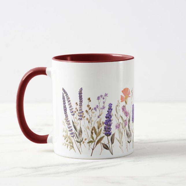 Vintage florale Tasse (Links)