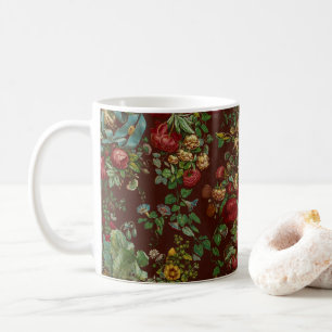 Vintage florale Tasse