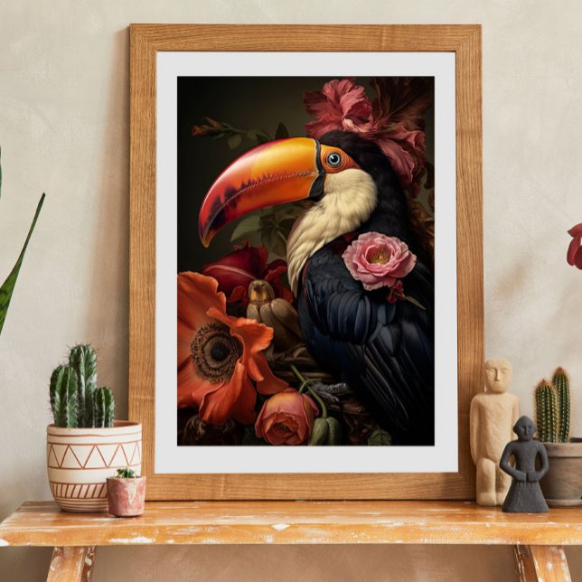 Vintage florale Toucan Decoupage Seidenpapier (Von Creator hochgeladen)