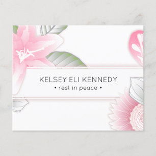 Vintage, florale und elegante Beerdigung