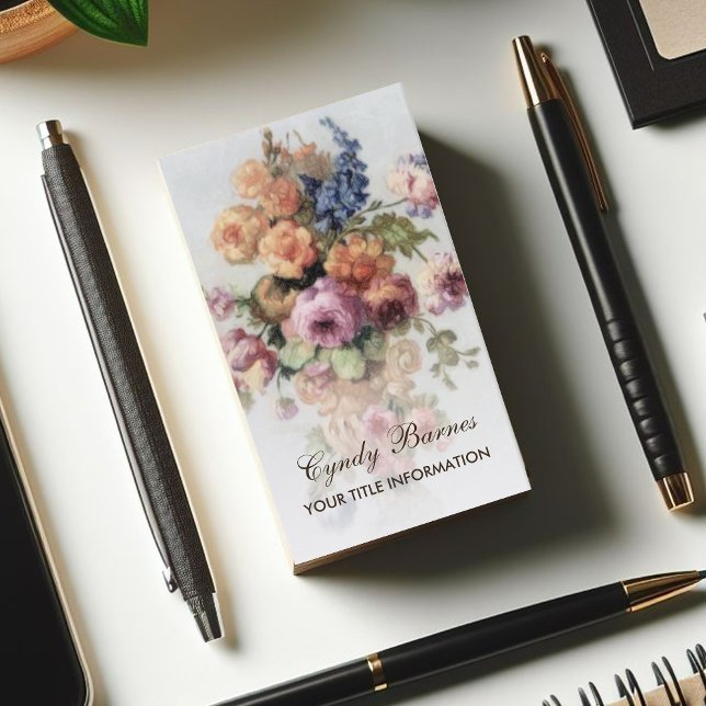 Vintage florale Visitenkarte (Von Creator hochgeladen)