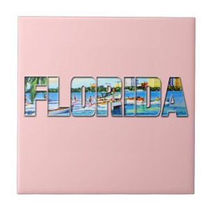 Vintage Florida Fliese