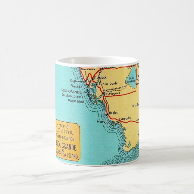 Vintage Florida Golfküste Tasse (Mittel)