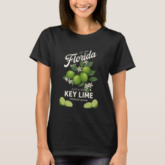 Vintage Florida Key Lime Miami Botanische Fruchtku T-Shirt