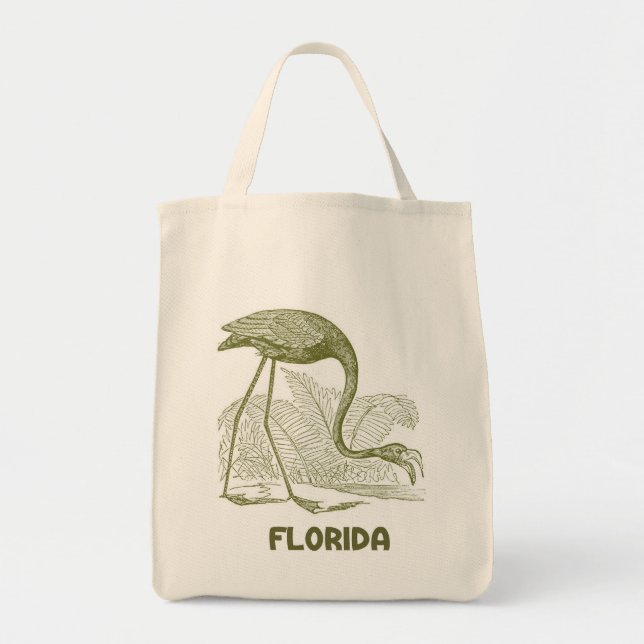 Vintage Florida-Leinwand-Tasche Tragetasche (Vorne)