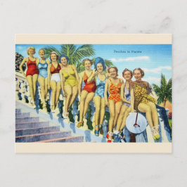 Vintage Florida maillot de bain Beautés Carte post