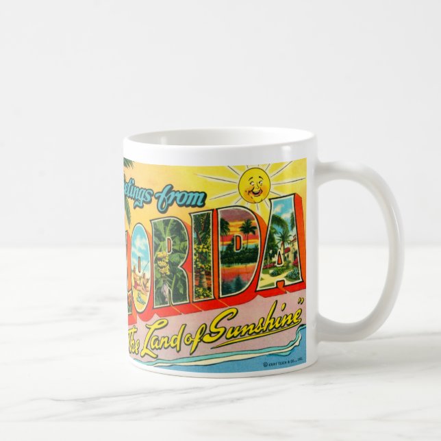 Vintage Florida-Tasse Kaffeetasse (Rechts)