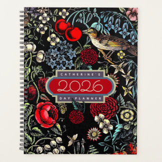 Vintage Flower Garden 2026 Day Planner Planer