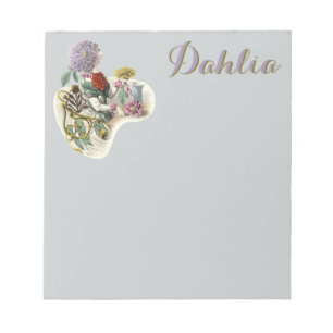Vintage Flower Girl Notizblock
