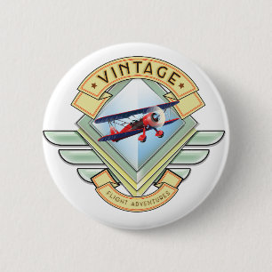 Vintage Flugabzeichen Button