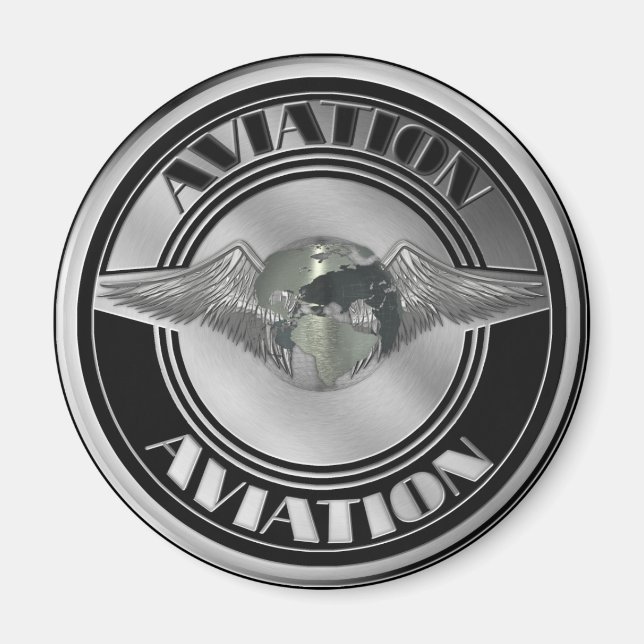 Vintage-Flugkunst Magnet (Vorne)