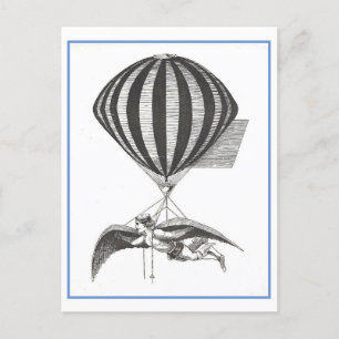 Vintage-Flugmaschinen-Postkarte Postkarte