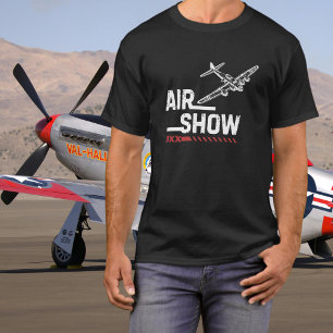 Vintage Flugzeug B-17 WWII Flugshow Militär Custom T-Shirt