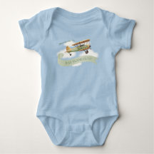 Vintage-Flugzeug-Babygeschenk