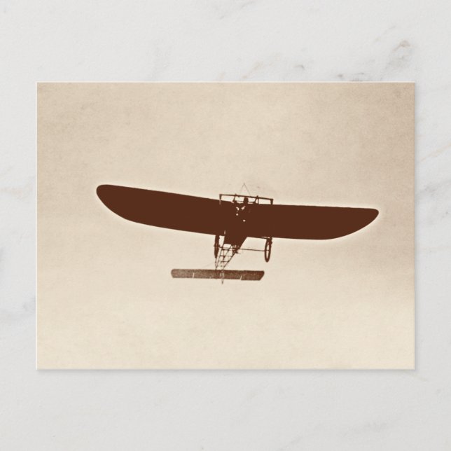 Vintage-Flugzeug Postkarte (Vorderseite)