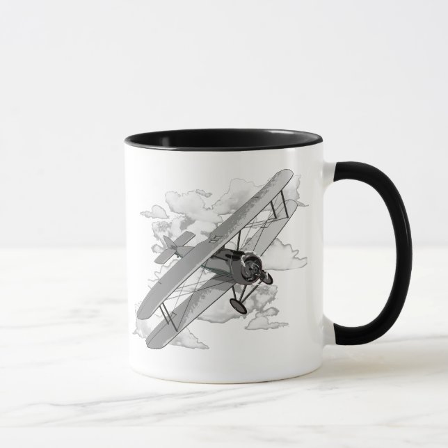 Vintage-Flugzeug Tasse (Rechts)