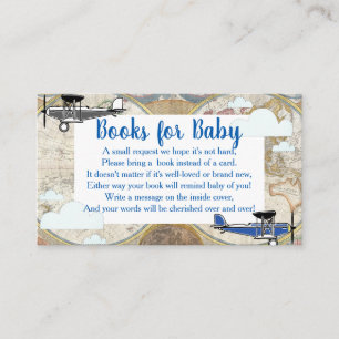 Vintage Flugzeuge & Clouds Weltkarte Begleitkarte