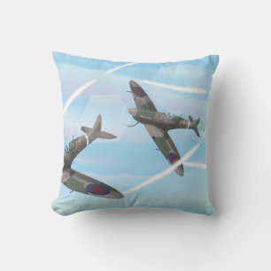Vintage-Flugzeuge Kissen
