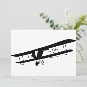 Vintage Flugzeugeinladungen Einladung